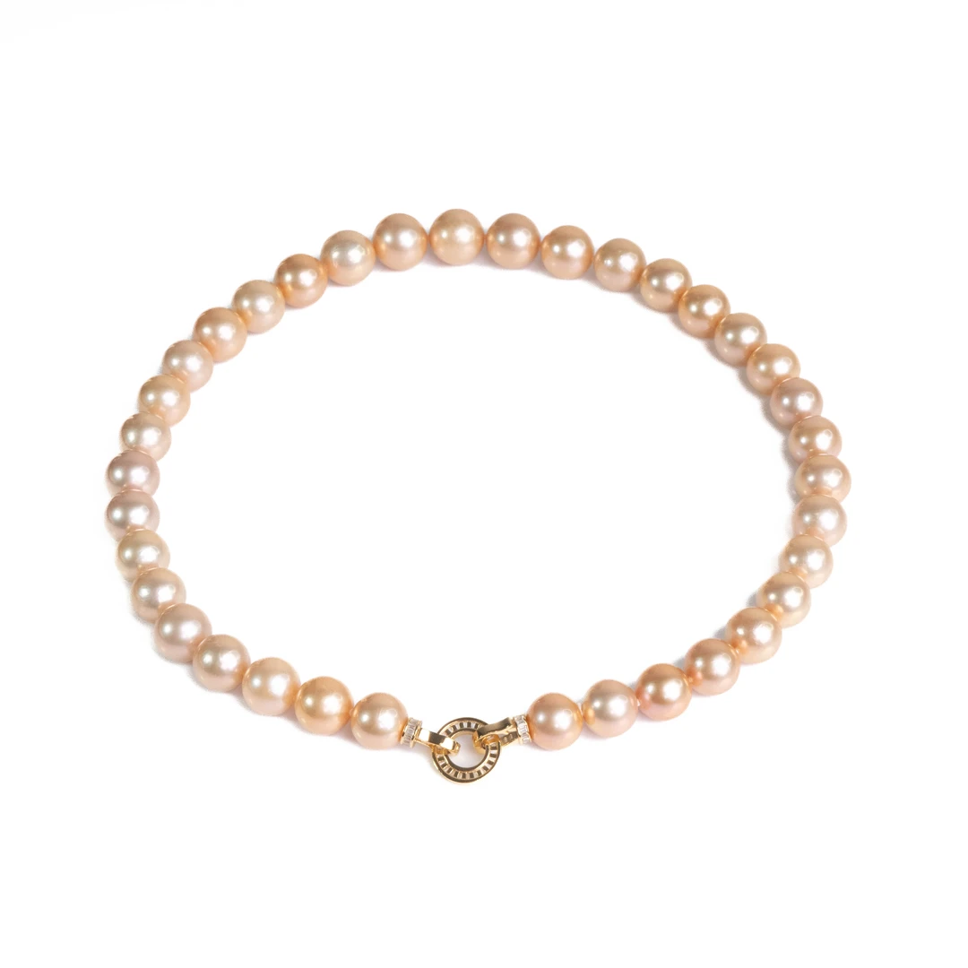 【中国红】天然珍珠满串/10-14MM