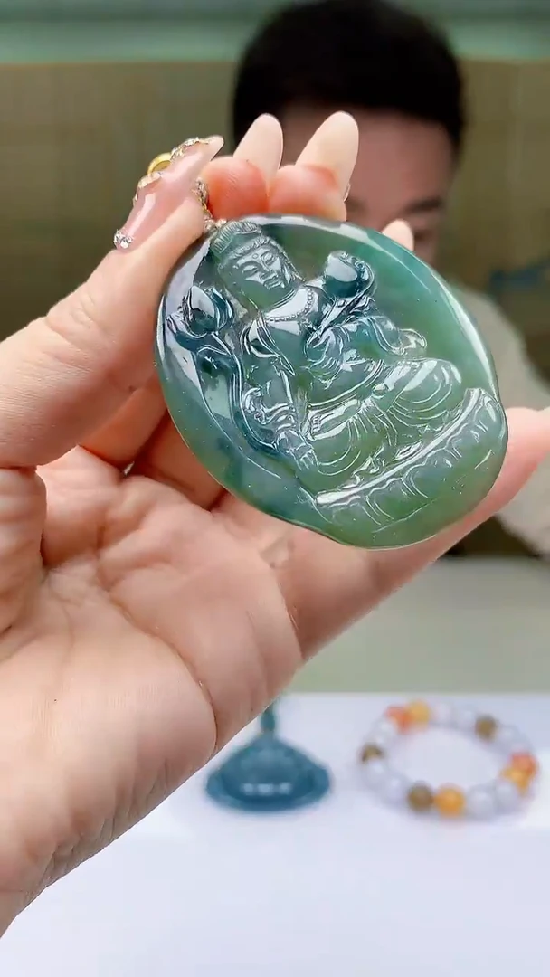 【闪购商品】定制翡翠未镶嵌4990ty-毛货挂件20