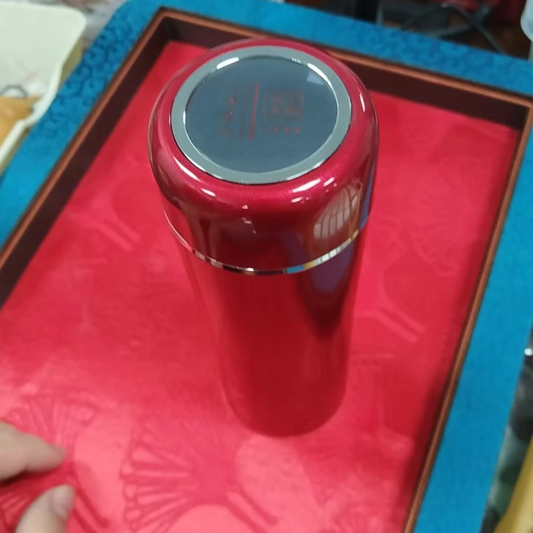 九乐 足银银制品 40克喜庆红色保温杯