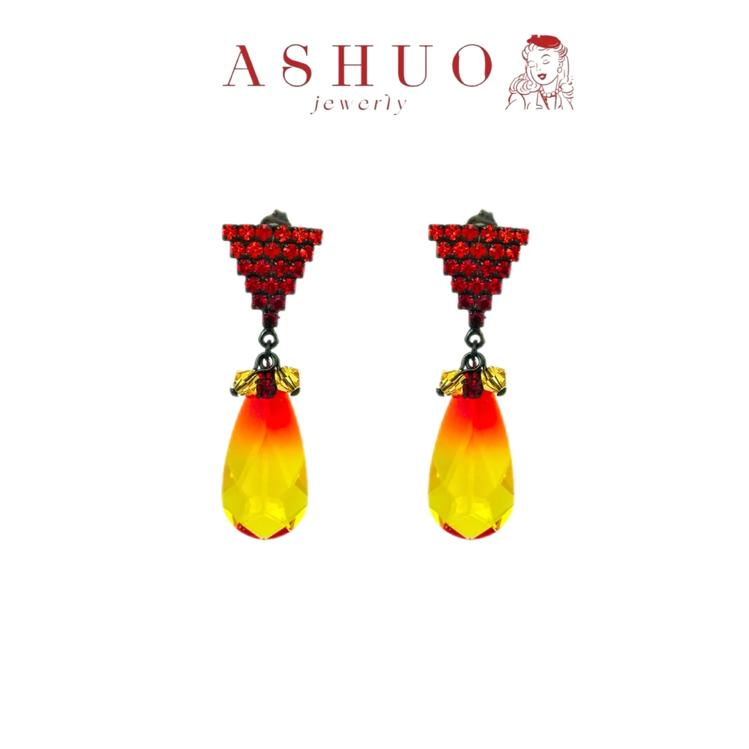 铜合金耳饰 阿烁中古 as10629