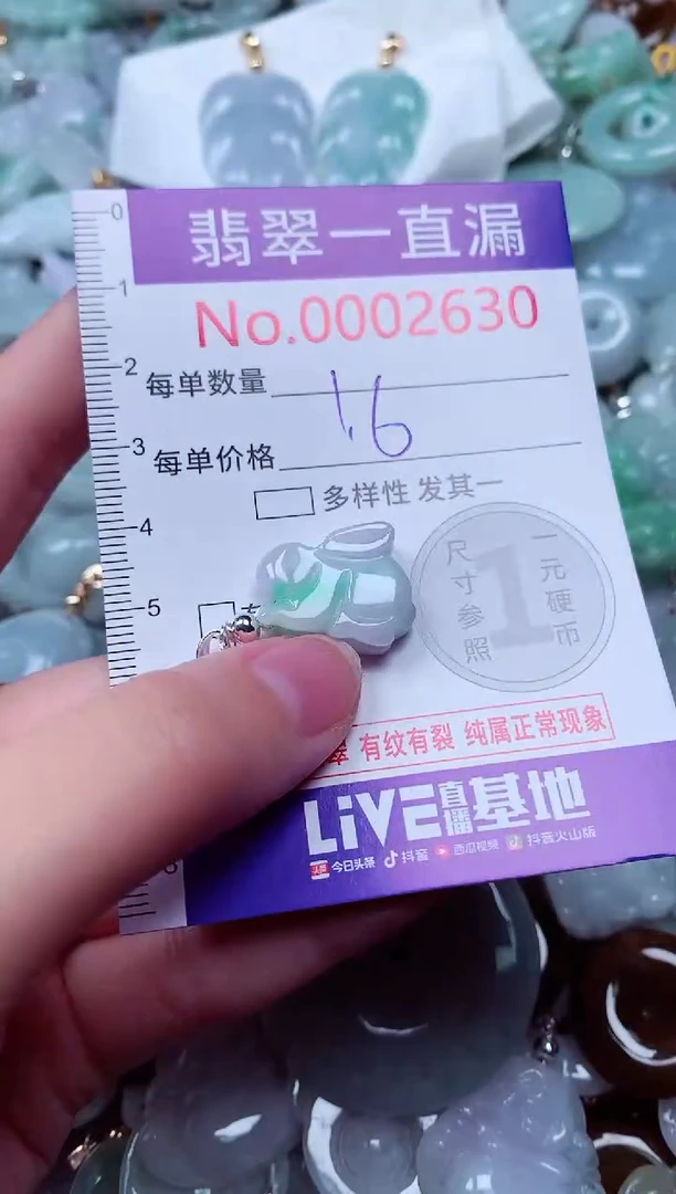吊坠(不含链)未镶嵌翡翠2630