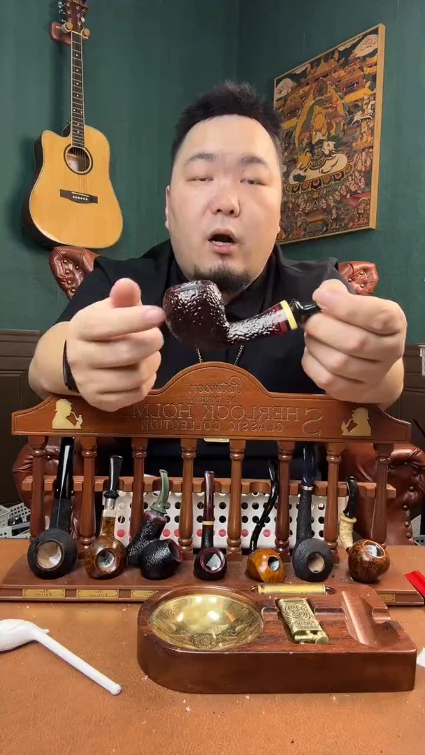 石楠木木雕款意大利进口石楠木烟斗