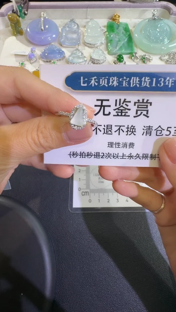 吊坠(不含链)银S925镶嵌翡翠不退换无鉴赏