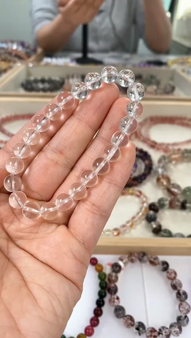 水晶手链未镶嵌白水晶