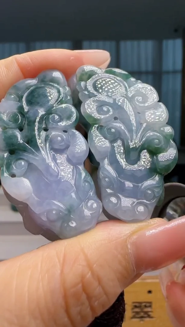 颈饰未镶嵌翡翠一对YJ@@WS50924007