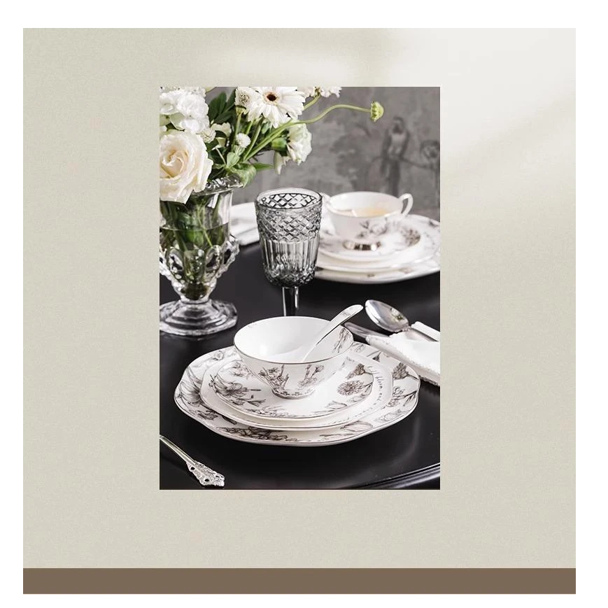 【洛威】普罗旺斯咖啡杯套装家用高颜值送礼英式茶具