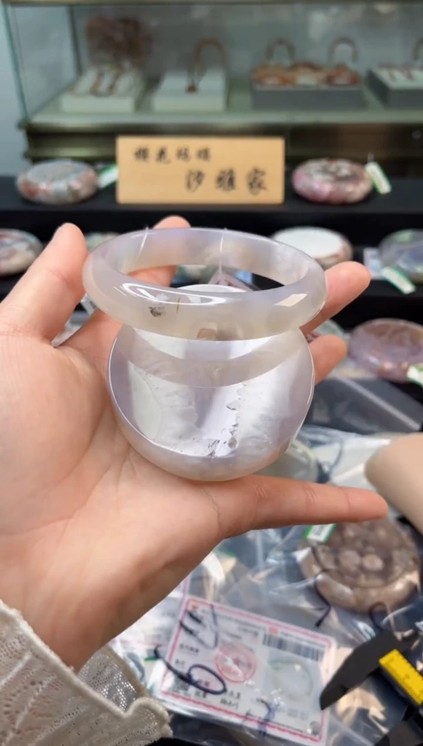 未镶嵌手镯石英质玉64圈口（赠品镯心）396203