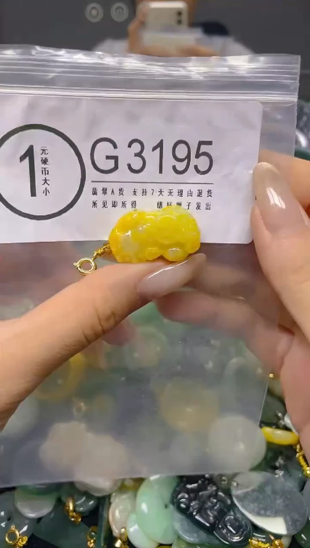 颈饰未镶嵌翡翠/ G /翡翠A货，一件也是批发价