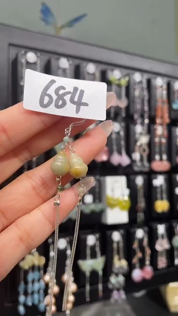 银S925镶嵌耳饰紫晶喜欢拍