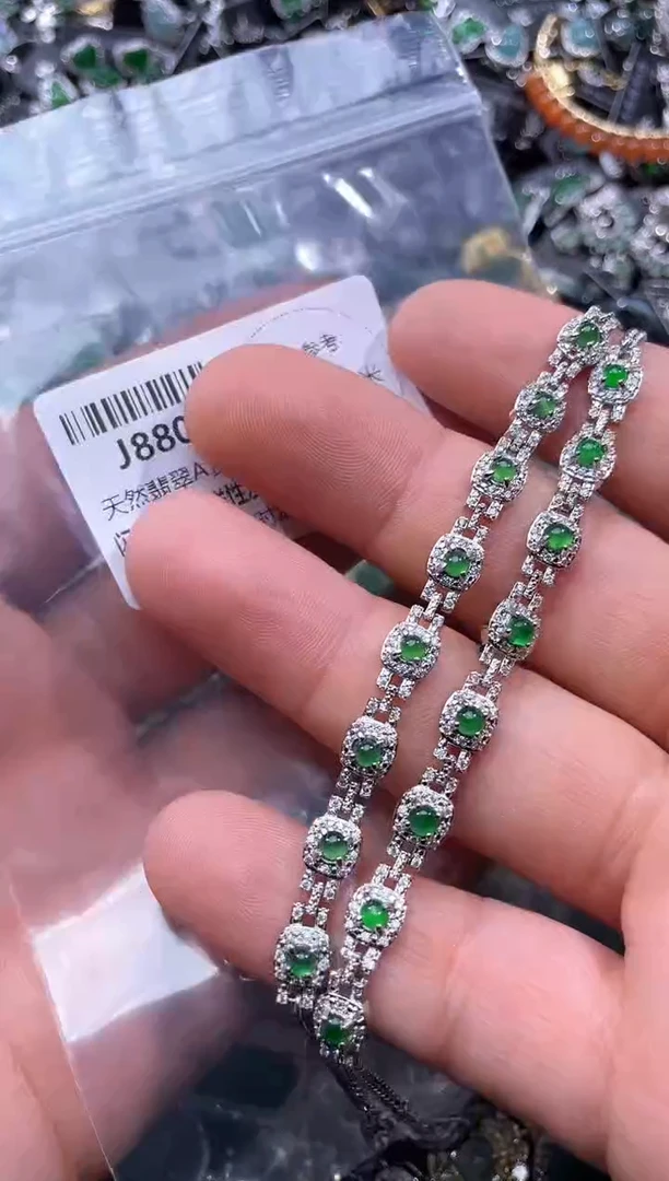 【闪购商品】翡翠颈饰未镶嵌J880手链 多样性发其一