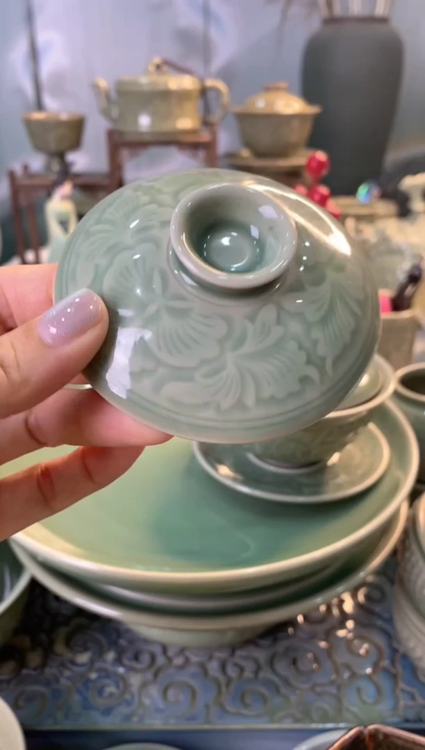 瓷片微瑕处理 缩小盖碗【盖子】 一个