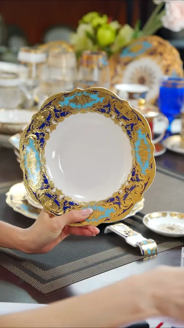 瓷片8.5英寸草帽盘  1个