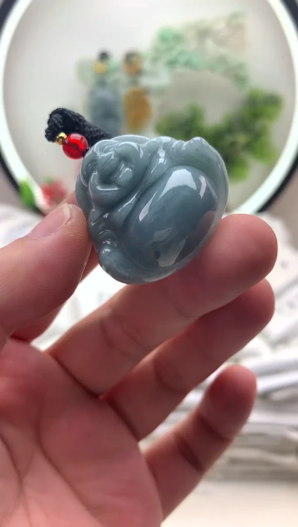 颈饰未镶嵌翡翠佛公1