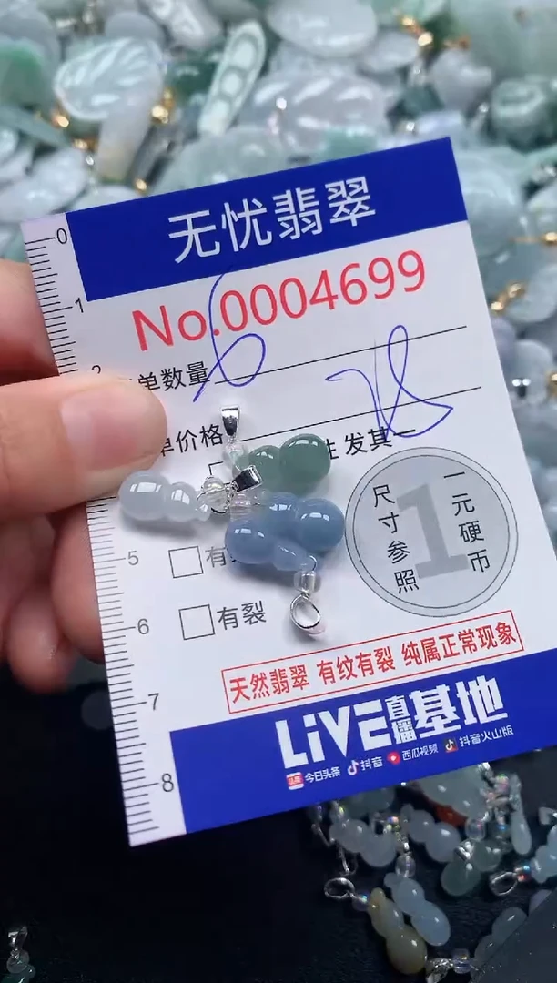 吊坠(不含链)未镶嵌翡翠4699