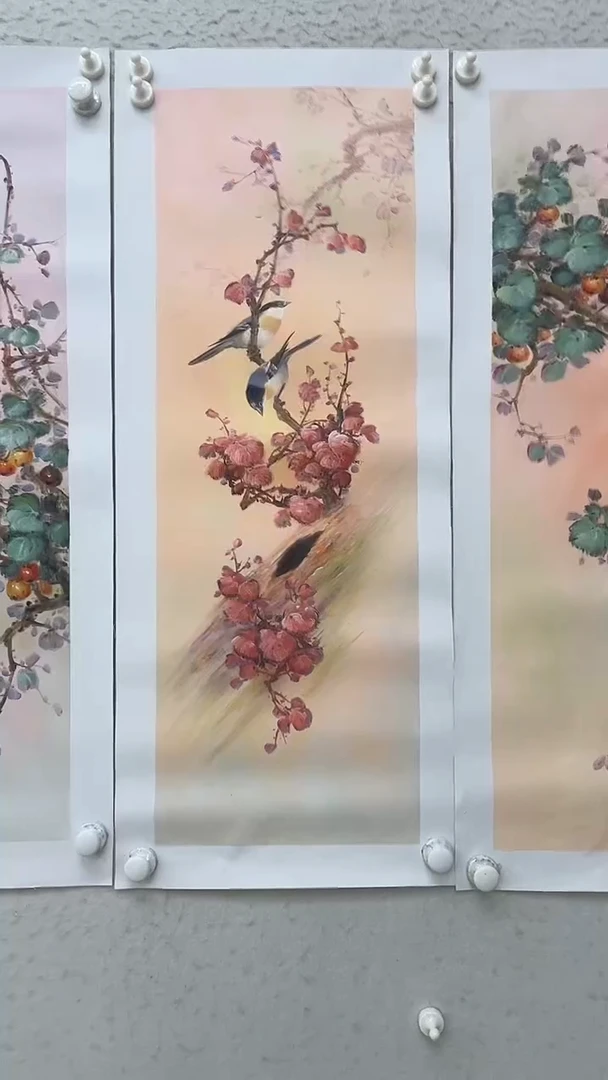油画花鸟 油画 麻布 约30-90厘米-43