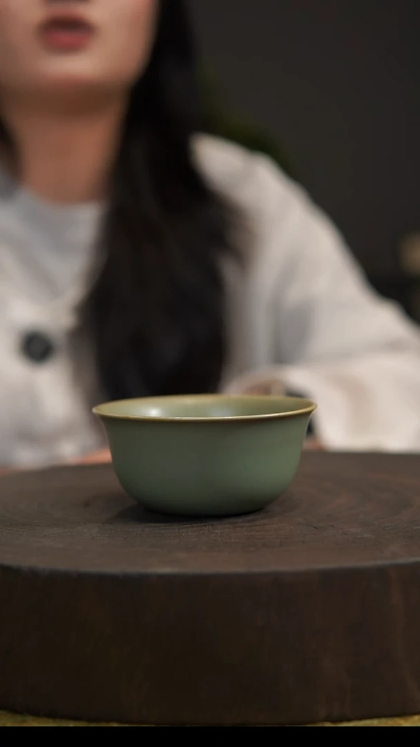 杯子蟹****?鸡缸杯 汝州原产地  原矿老釉