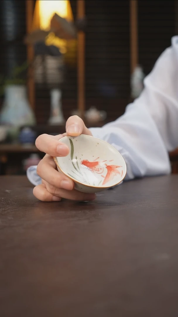 杯景德镇陶瓷杯碗柴烧多人