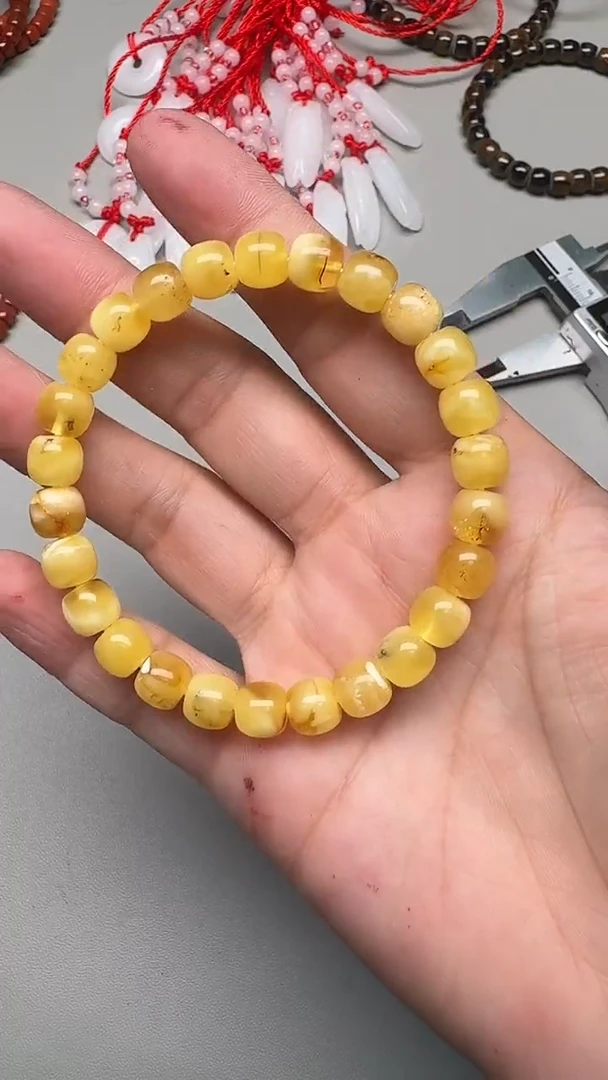 裸石蜜蜡未镶嵌蜜蜡手串