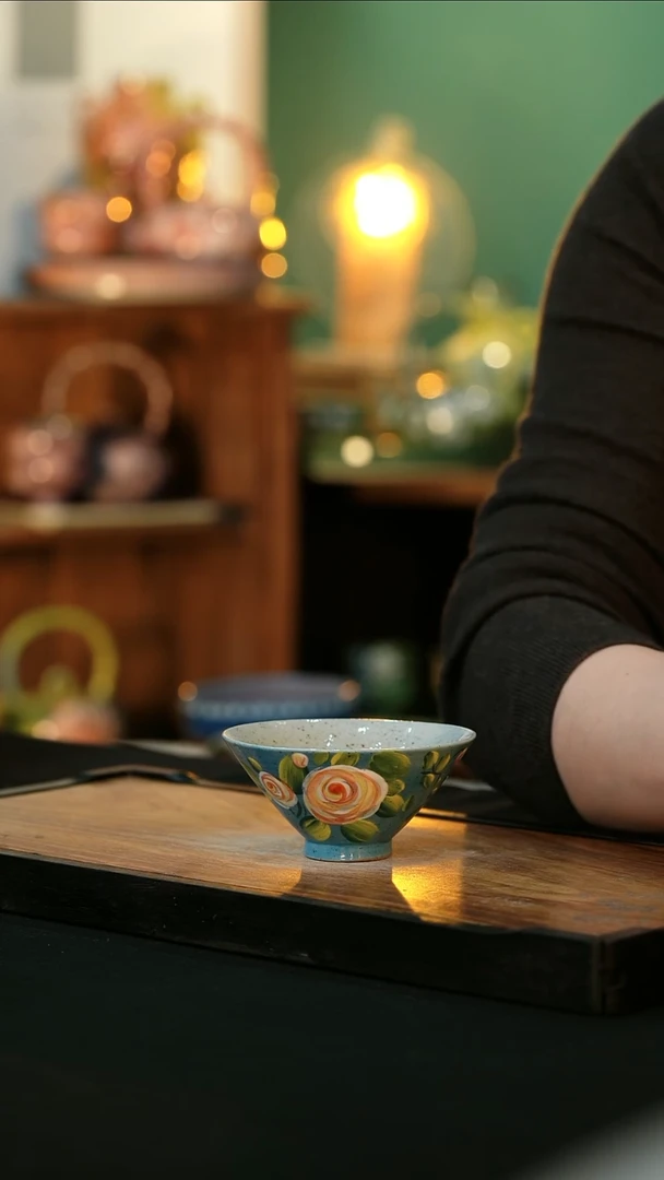 【闪购商品】杯手绘心瓷陶瓷浮力