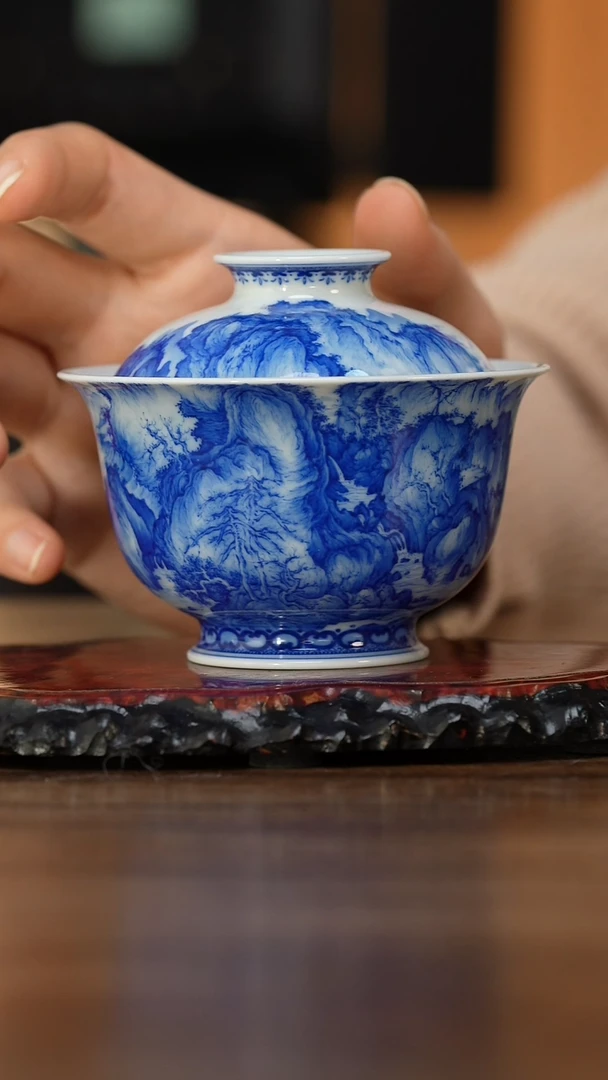 【闪购商品】仪贤堂 早春图盖碗