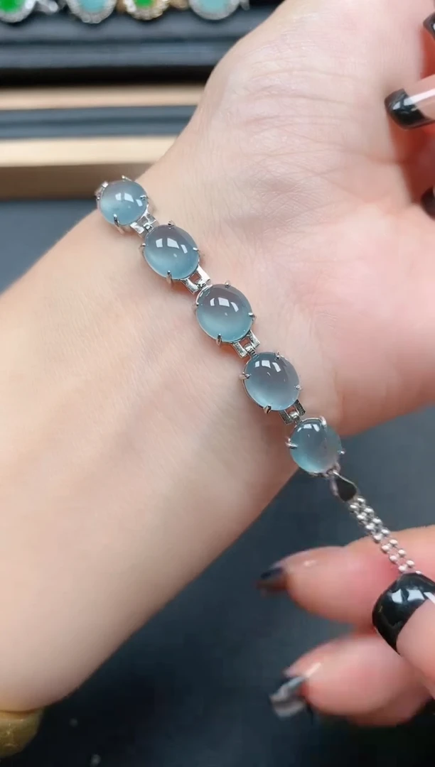 翡翠戒指银S925镶嵌111111