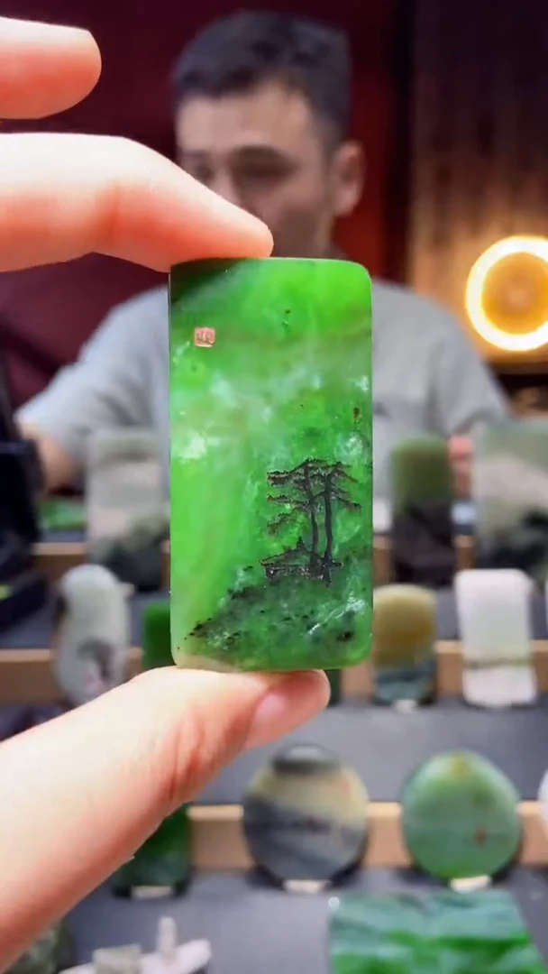 和田玉未镶嵌挂件yc