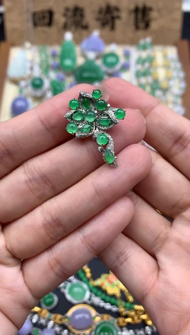 【闪购商品】翡翠颈饰18K金镶嵌252-中国好珍宝