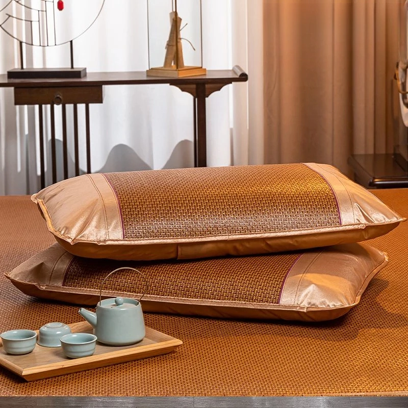 【八块九/2个】一对装夏天凉枕套枕席夏季藤枕套凉席冰丝枕头套zz