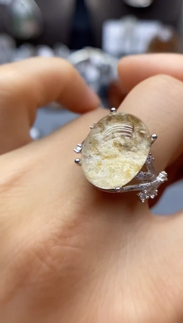 水晶珠宝半成品银S925镶嵌定制定制