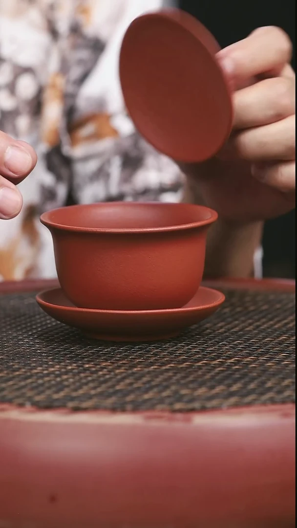 茶壶紫砂小红泥盖碗