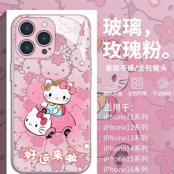 适用苹果17/华为mate70/小米/oppo/vivo创意凯蒂猫趣味卡通手机壳