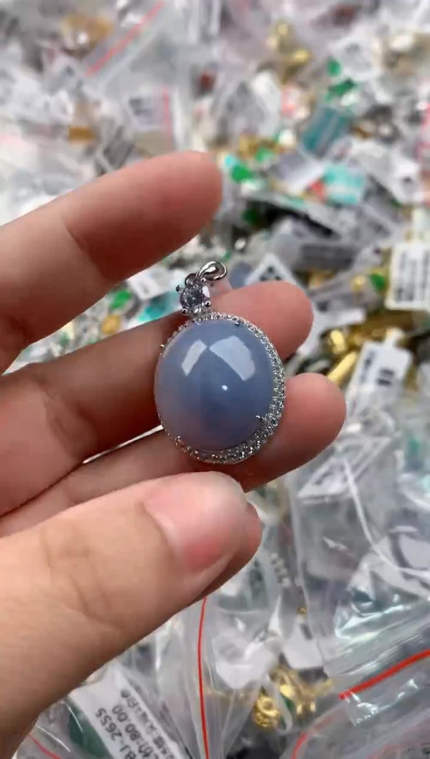 银S925镶嵌戒指翡翠111   3