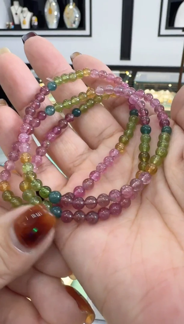 未镶嵌手串碧玺精美的手串