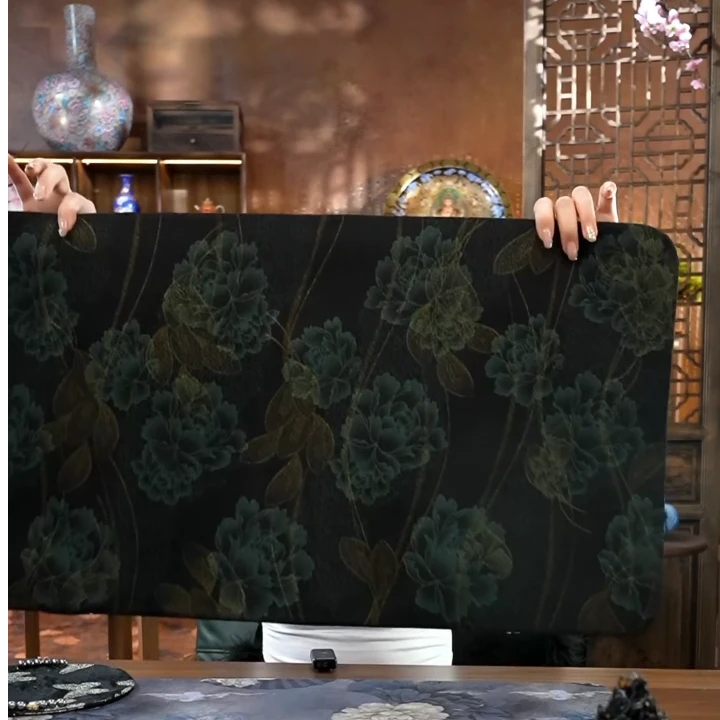 珠光花卉茶席茶巾66*38  茶巾LQ1141