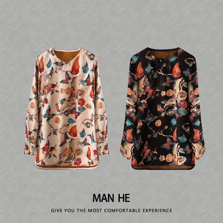 『蝶鸟森语国风衫』满赫出品-25077