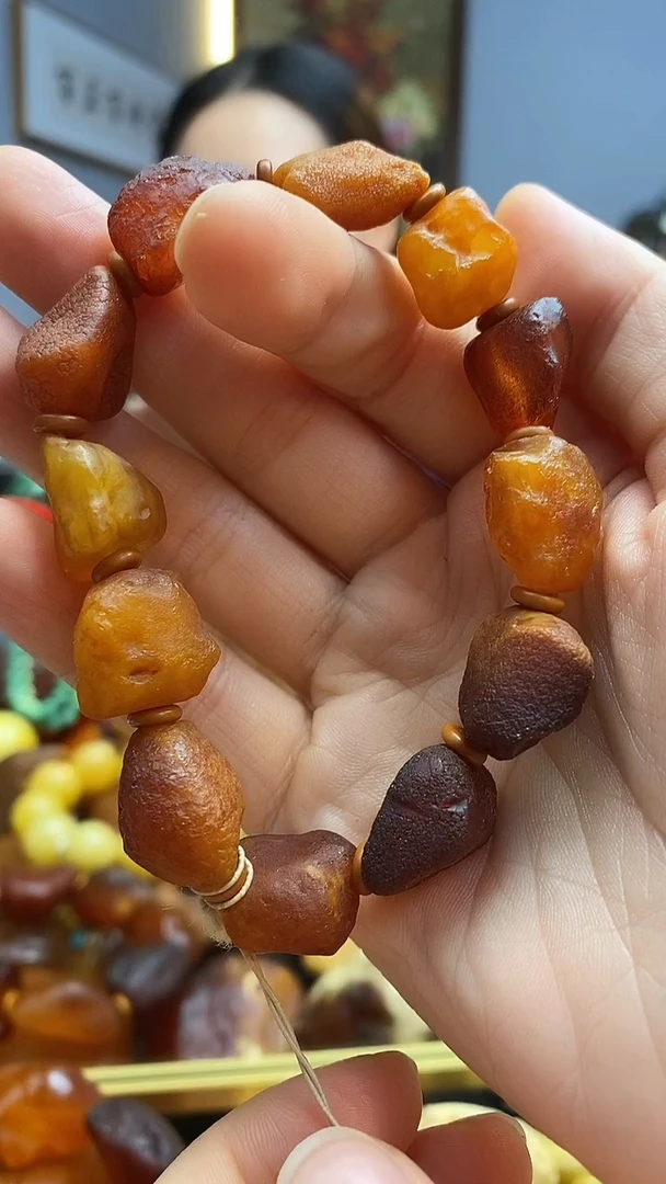 手链琥珀未镶嵌手串