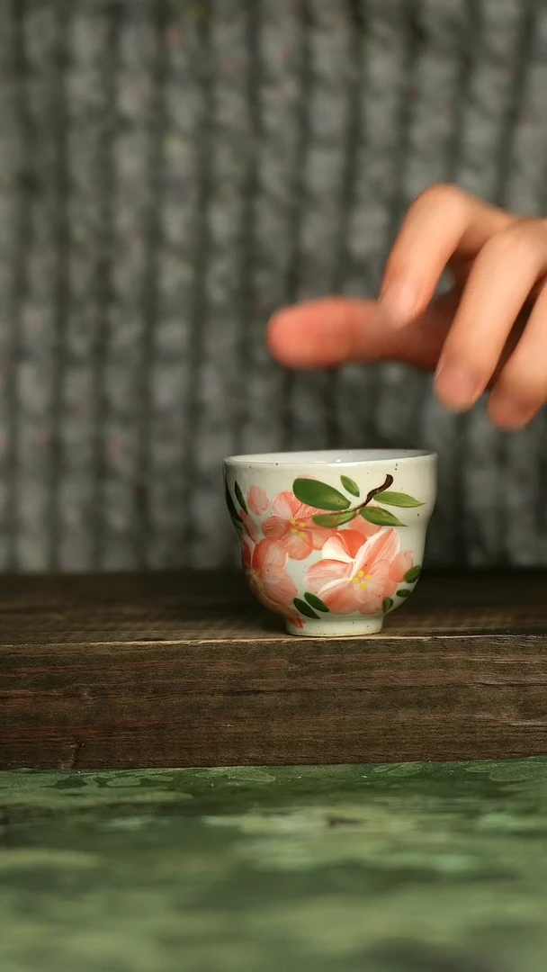 陶瓷青诗集手工手绘瓷器