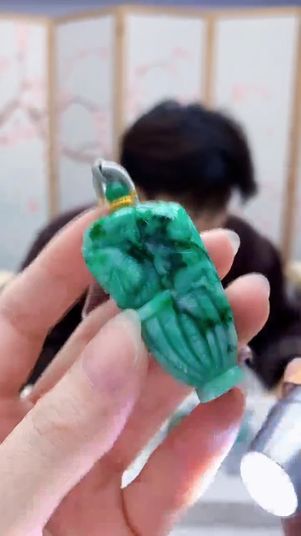 未镶嵌定制翡翠5145ry-毛货挂件67