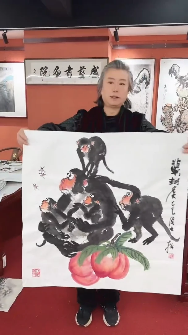 国画周大拙/国画/花鸟