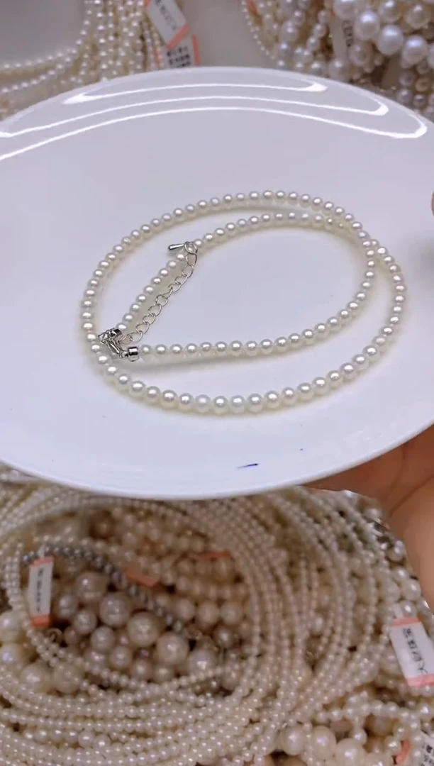 未镶嵌淡水珍珠1小米珠项链2