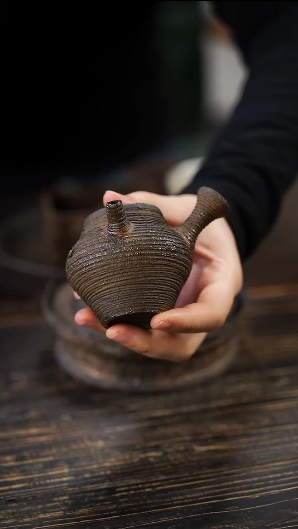 全手工制作 南蛮 侧把壶  120cc