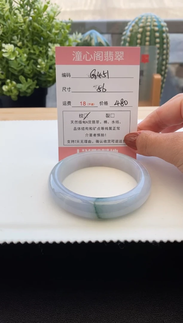 未镶嵌手镯翡翠56圈口 编码 G451