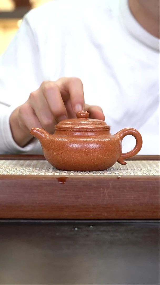 茶壶紫砂ZKF红降坡 仿古