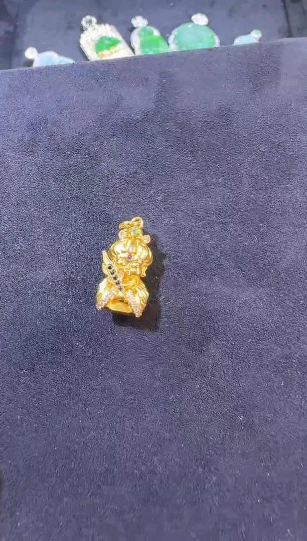 吊坠(不含链)银S925镶嵌翡翠吊坠