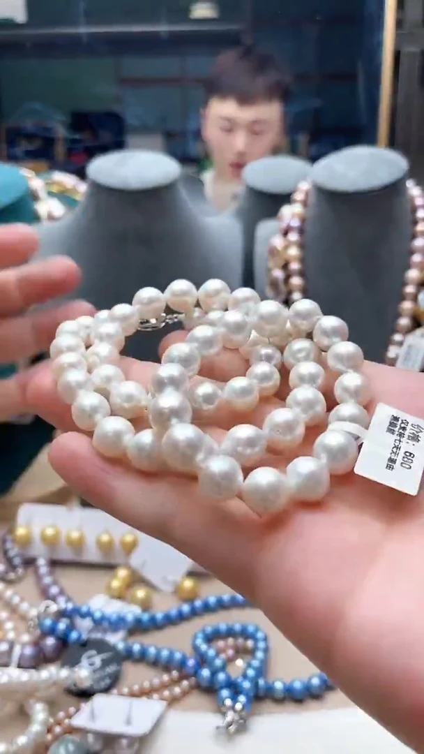 未镶嵌项链淡水珍珠256号一套