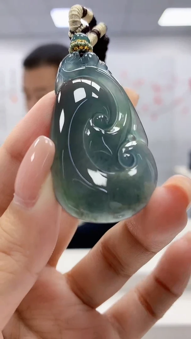 定制翡翠未镶嵌4898xx-毛货挂件24