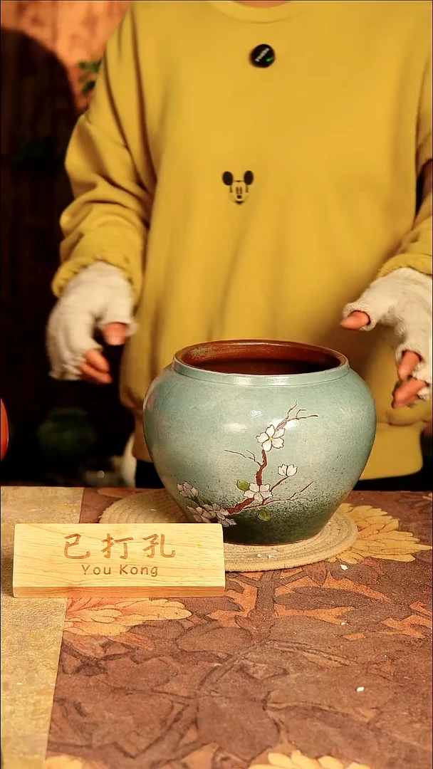 陶11-151高度18口径15已打孔孤品