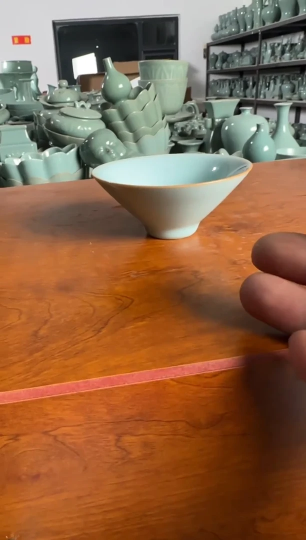 汝瓷平顶山汝瓷产品  斗笠杯