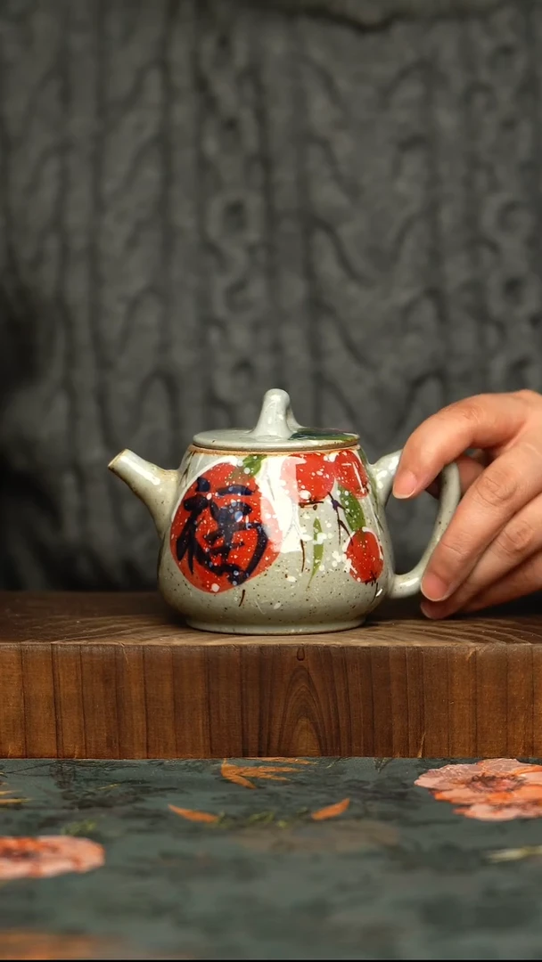 杯釉下彩手工手绘同款陶器