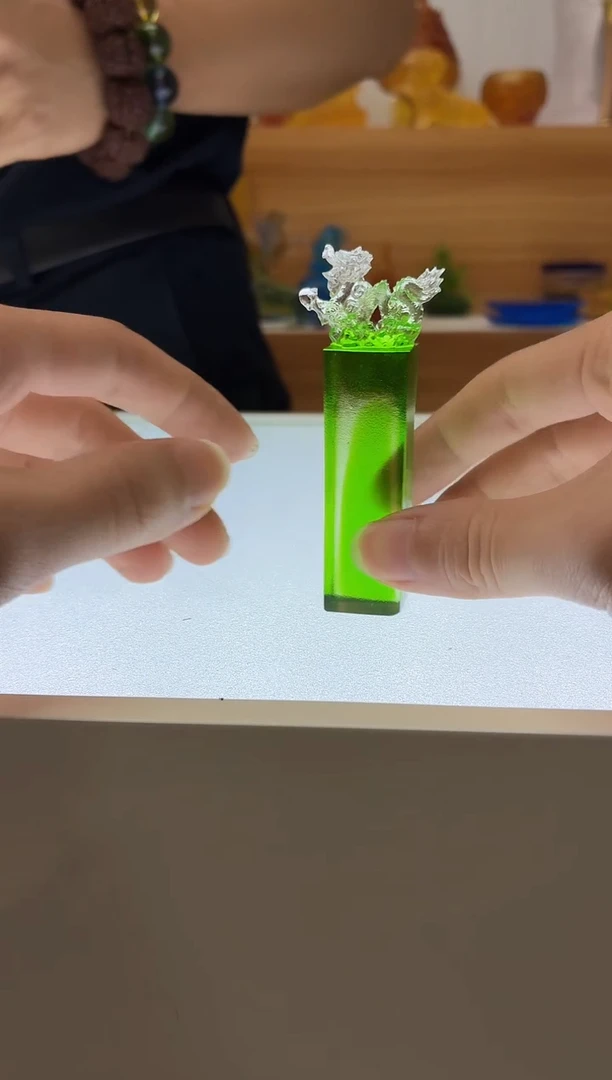 琉璃手工艺品青龙印章
